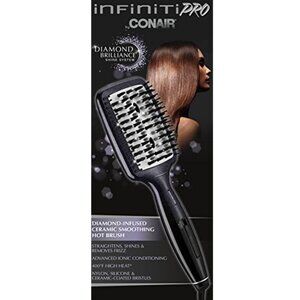 Conair Infiniti Pro Diamond Brilliance Hot Paddle Brush NEW